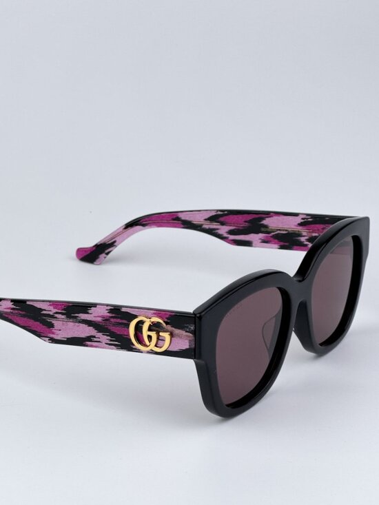 Gucci GG1550SK 004 BRAND NEW Sunglasses Black Red Women Square main image 11